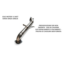 DOWNPIPE TUBO RIMOZIONE DPF...