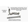 DOWNPIPE INOX TUBO RIMOZIONE DPF VW GOLF 5 AUDI A3 SEAT LEON 1.9 2.0 TDI BLS BMM BMN