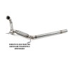 DOWNPIPE INOX TUBO RIMOZIONE DPF VW POLO AUDI A1 SEAT IBIZA 1.2 1.6 TDI CAY CFW